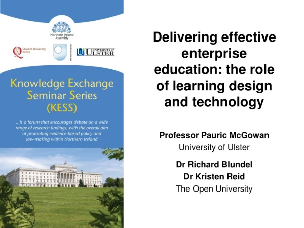 Delivering effective enterprise education: the role of learning design and technology