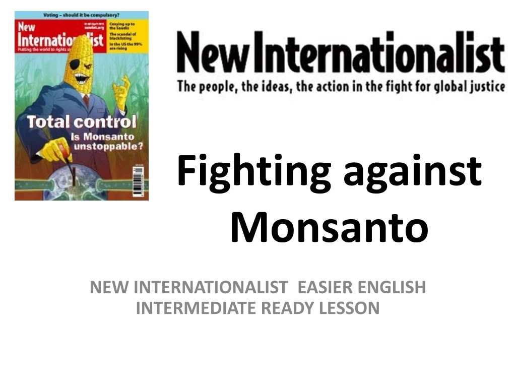 fighting against monsanto