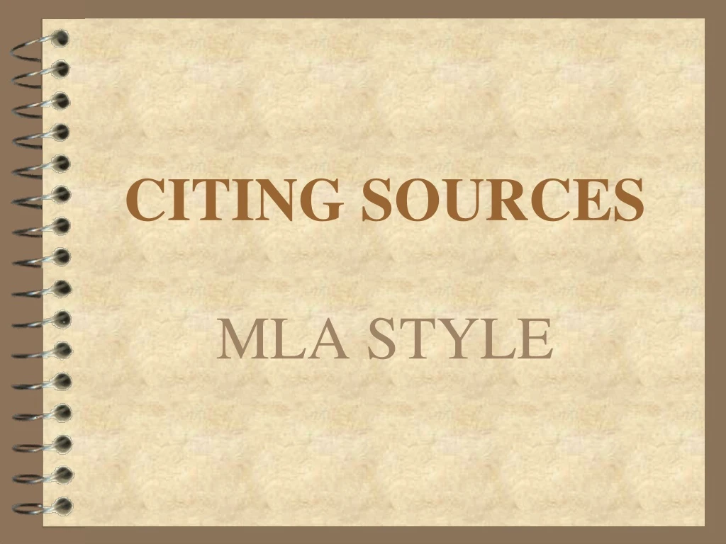 citing sources