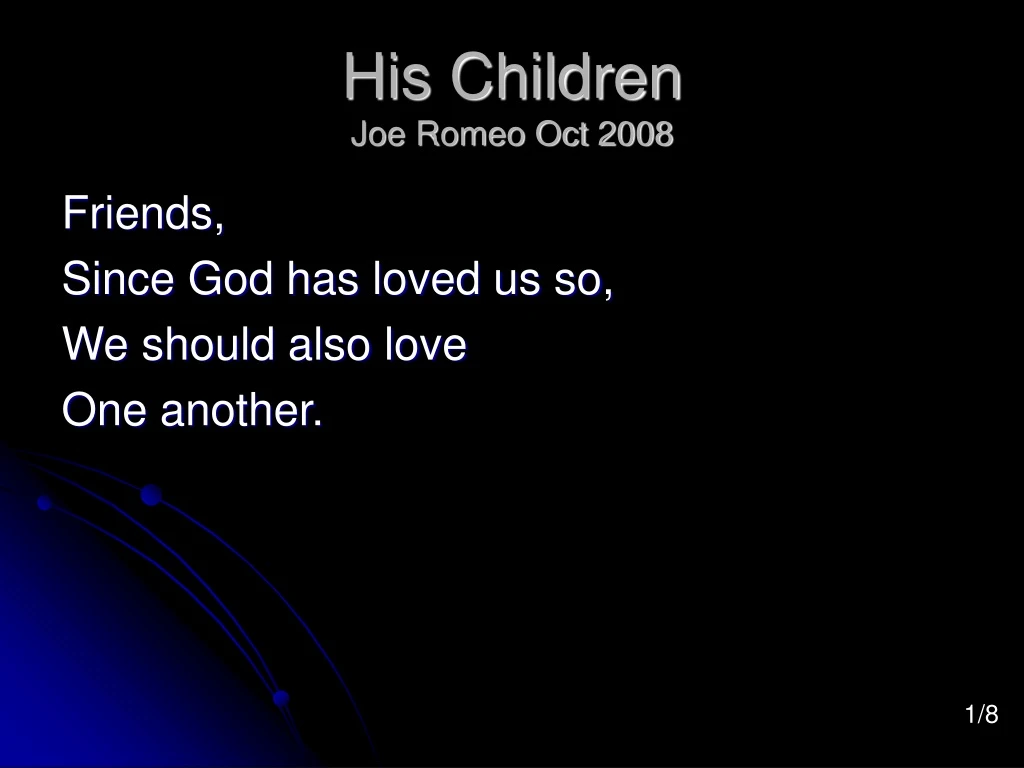 his children joe romeo oct 2008