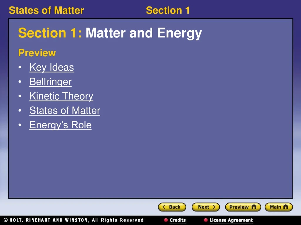 section 1 matter and energy
