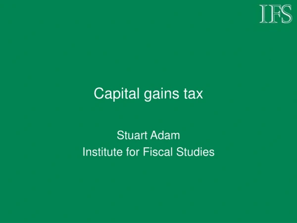 Capital gains tax