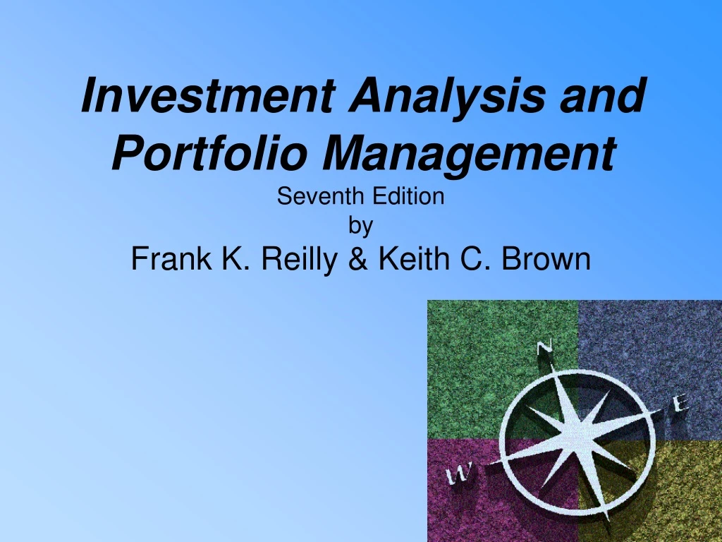 investment analysis and portfolio management seventh edition by frank k reilly keith c brown