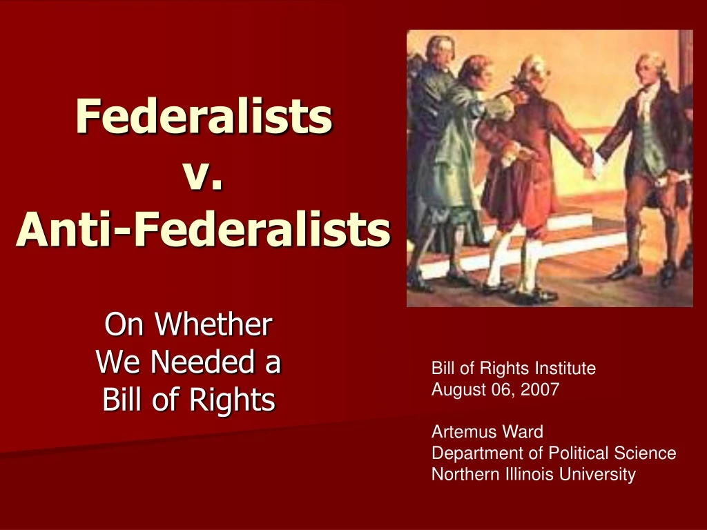 federalists v anti federalists