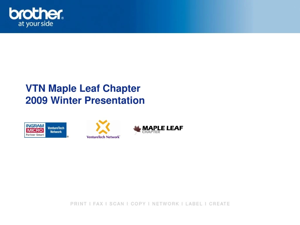 vtn maple leaf chapter 2009 winter presentation