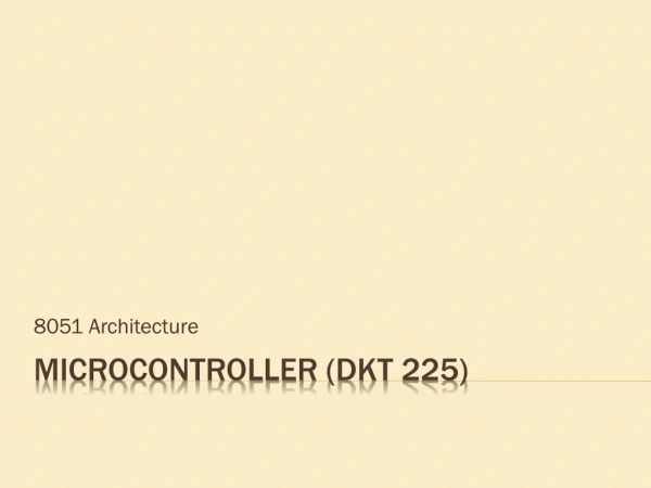 Microcontroller ( dkt  225)