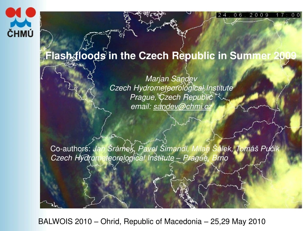 flash floods in the czech republic in summer 2009