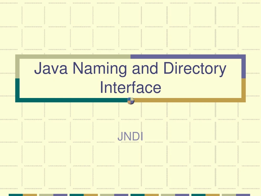 java naming and directory interface