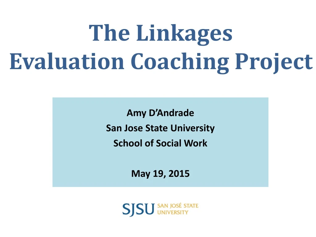 the linkages evaluation coaching project