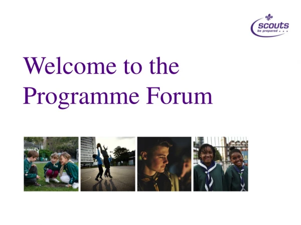 Welcome to the Programme Forum