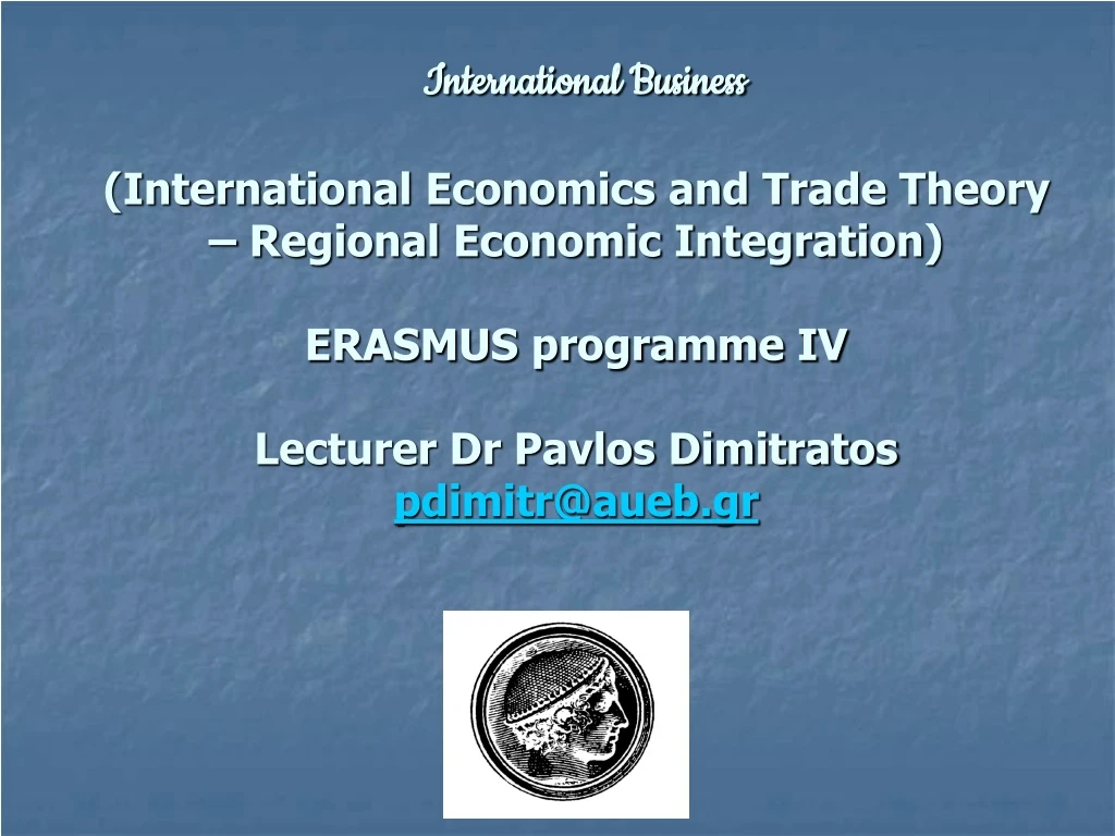 international business international economics