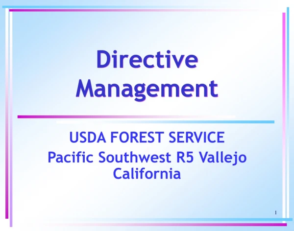 Directive Management