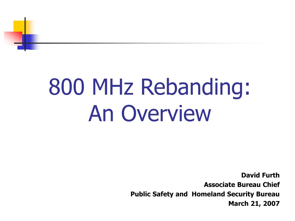 800 mhz rebanding an overview