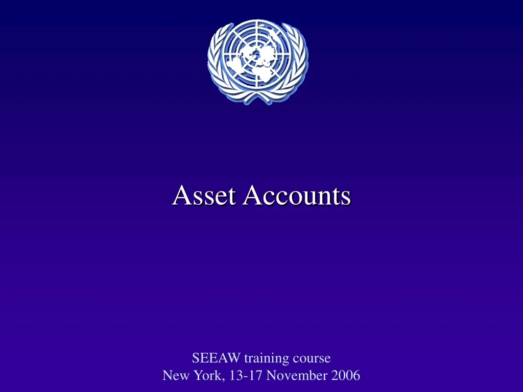 asset accounts