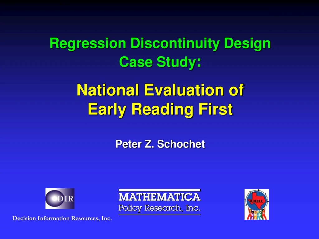 regression discontinuity design case study