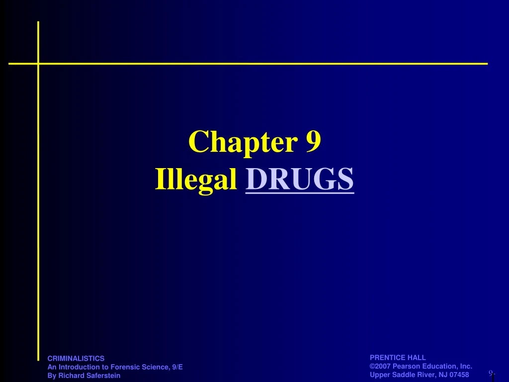 chapter 9 illegal drugs