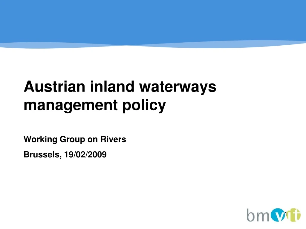 austrian inland waterways management policy