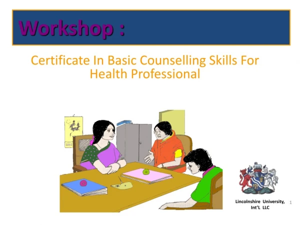 Certificate In Basic Counselling Skills For Health Professional