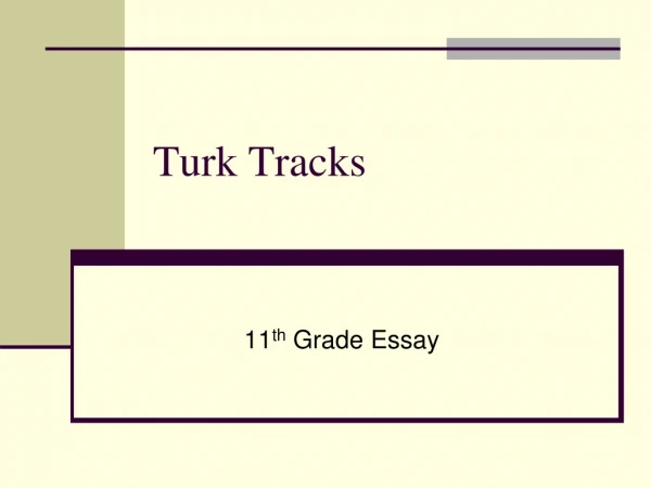 Turk Tracks