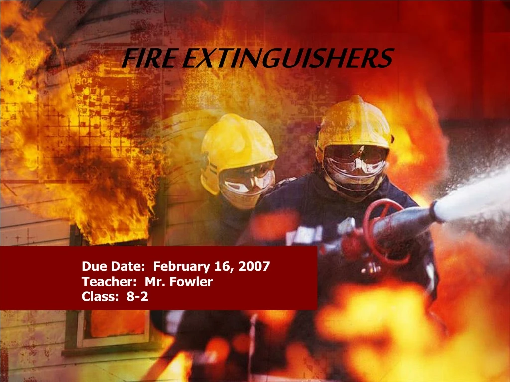 fire extinguishers