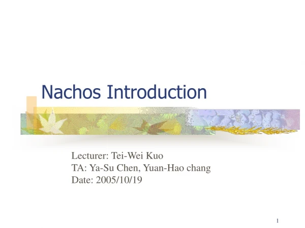 Nachos Introduction