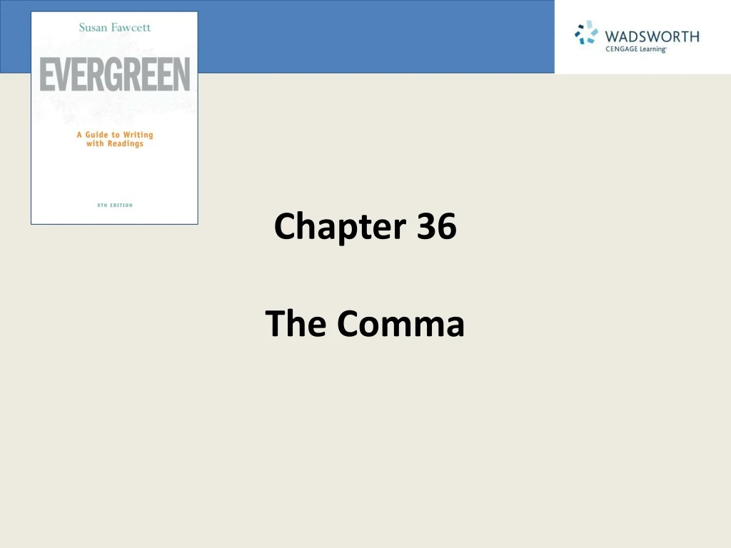 chapter 36 the comma