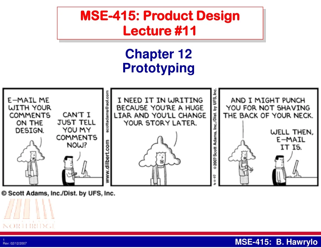 mse 415 product design lecture 11