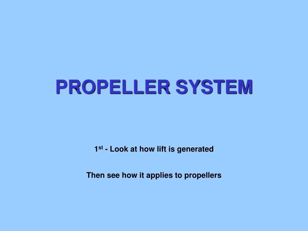 propeller system
