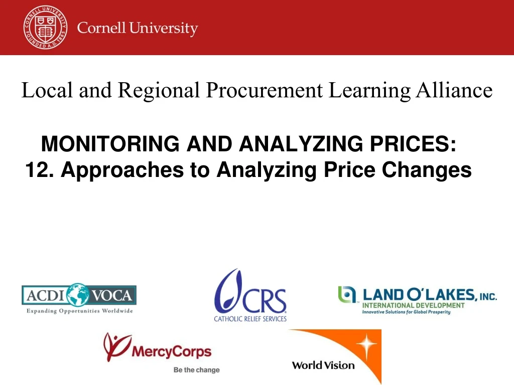 monitoring and analyzing prices 12 approaches to analyzing price changes