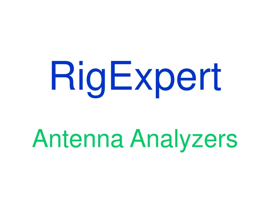 rigexpert antenna analyzers