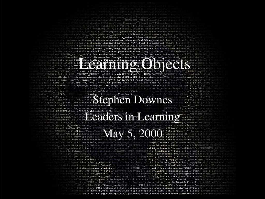 learning objects