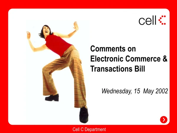 Comments on Electronic Commerce &amp; Transactions Bill