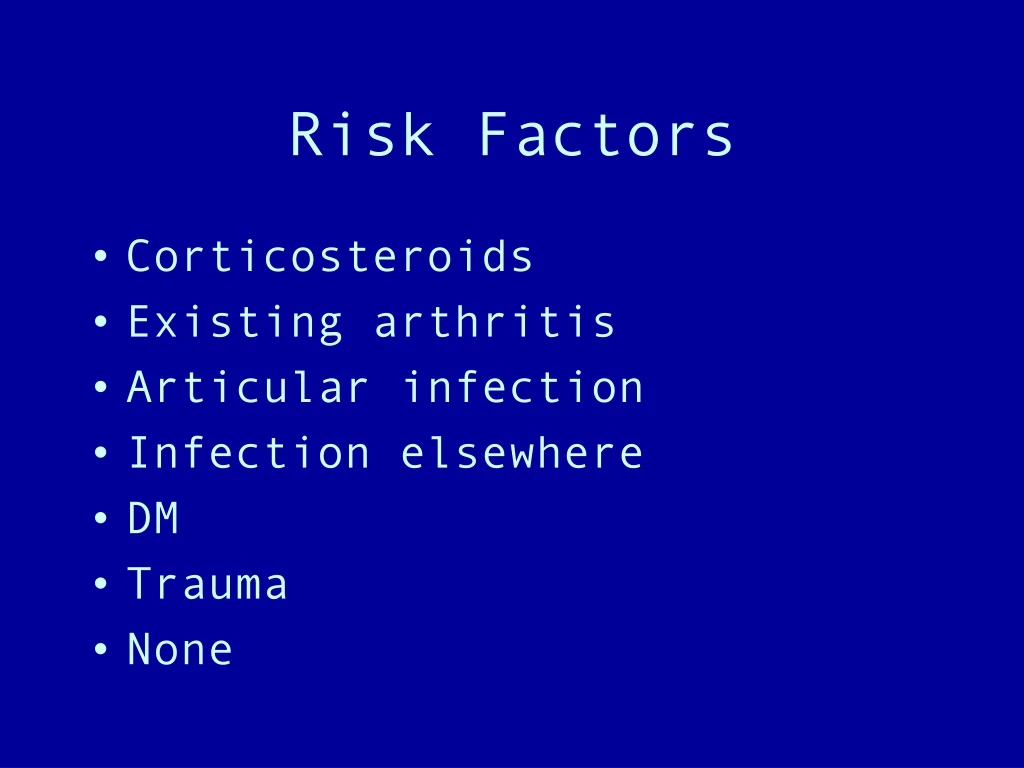 risk factors