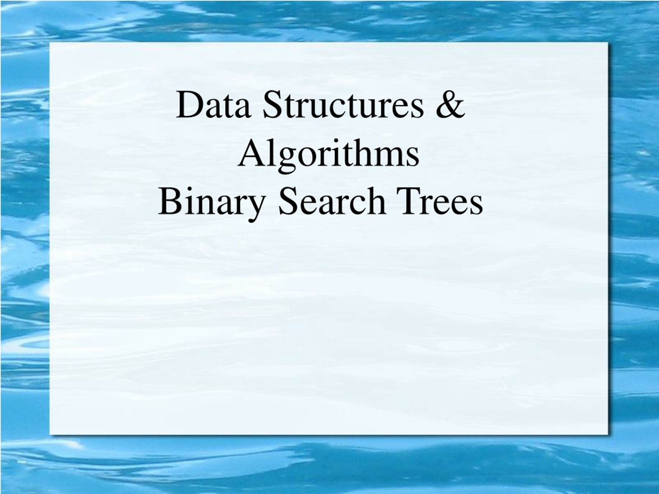 PPT - Binary Search Trees in Data Structures & Algorithms PowerPoint ...