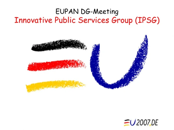 EUPAN DG-Meeting Innovative Public Services Group (IPSG)