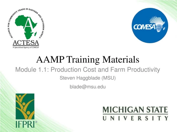 AAMP Training Materials