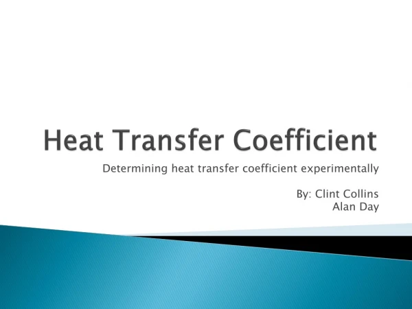 Heat Transfer Coefficient