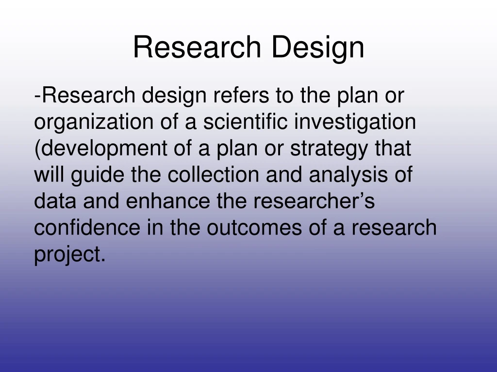 research design