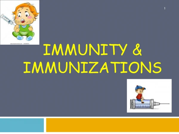 Immunity &amp; IMMUNIZATIONS