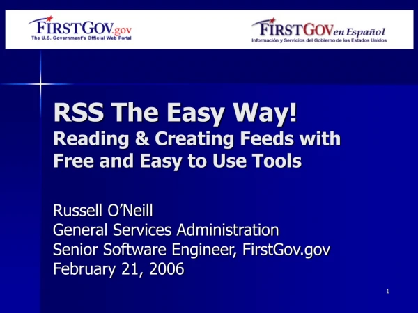 RSS The Easy Way! Reading &amp; Creating Feeds with Free and Easy to Use Tools