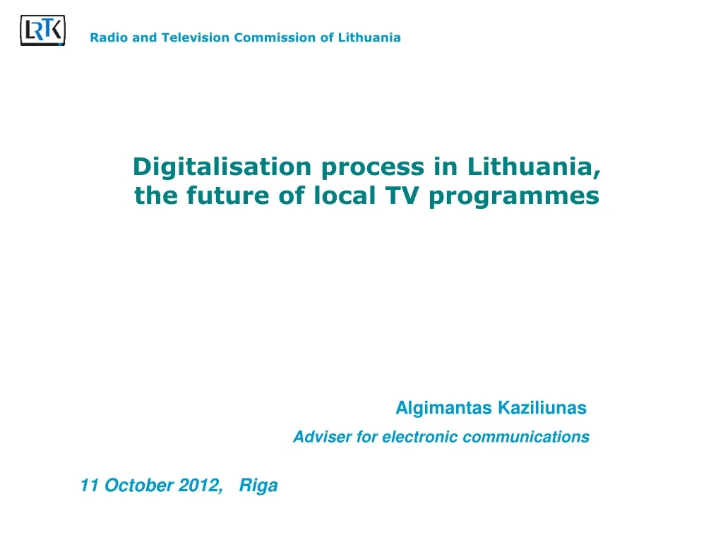 digitalisation process in lithuania the future of local tv programmes