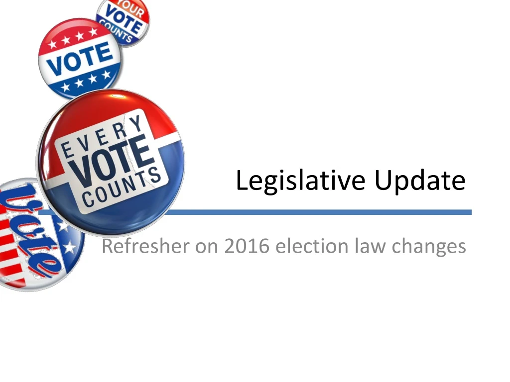 legislative update