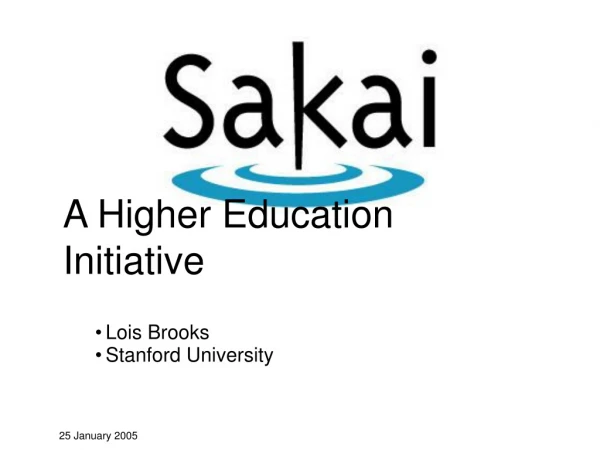 A Higher Education Initiative