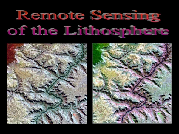 Remote Sensing of the Lithosphere