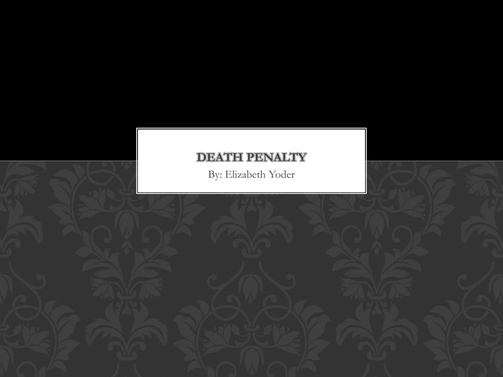 death penalty