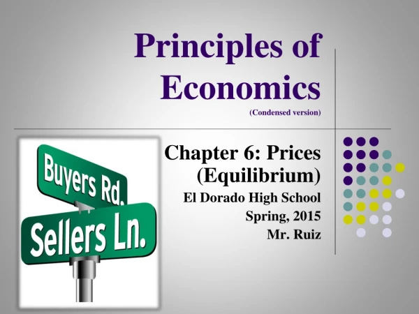 Principles of Economics (Condensed version)