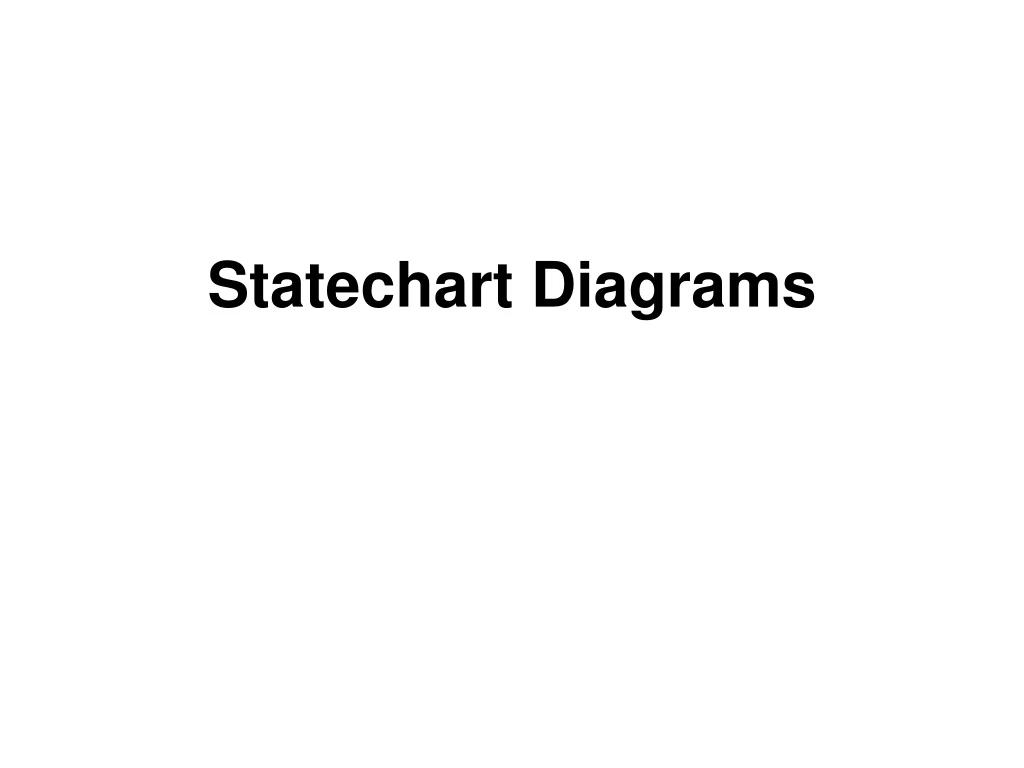 statechart diagrams