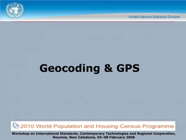 Geocoding &amp; GPS