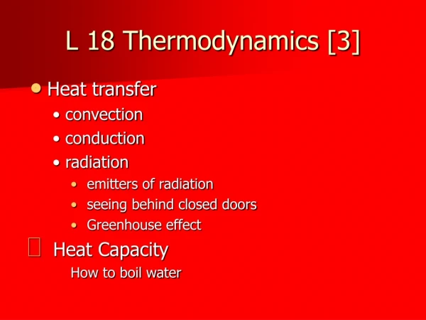 L 18 Thermodynamics [3]