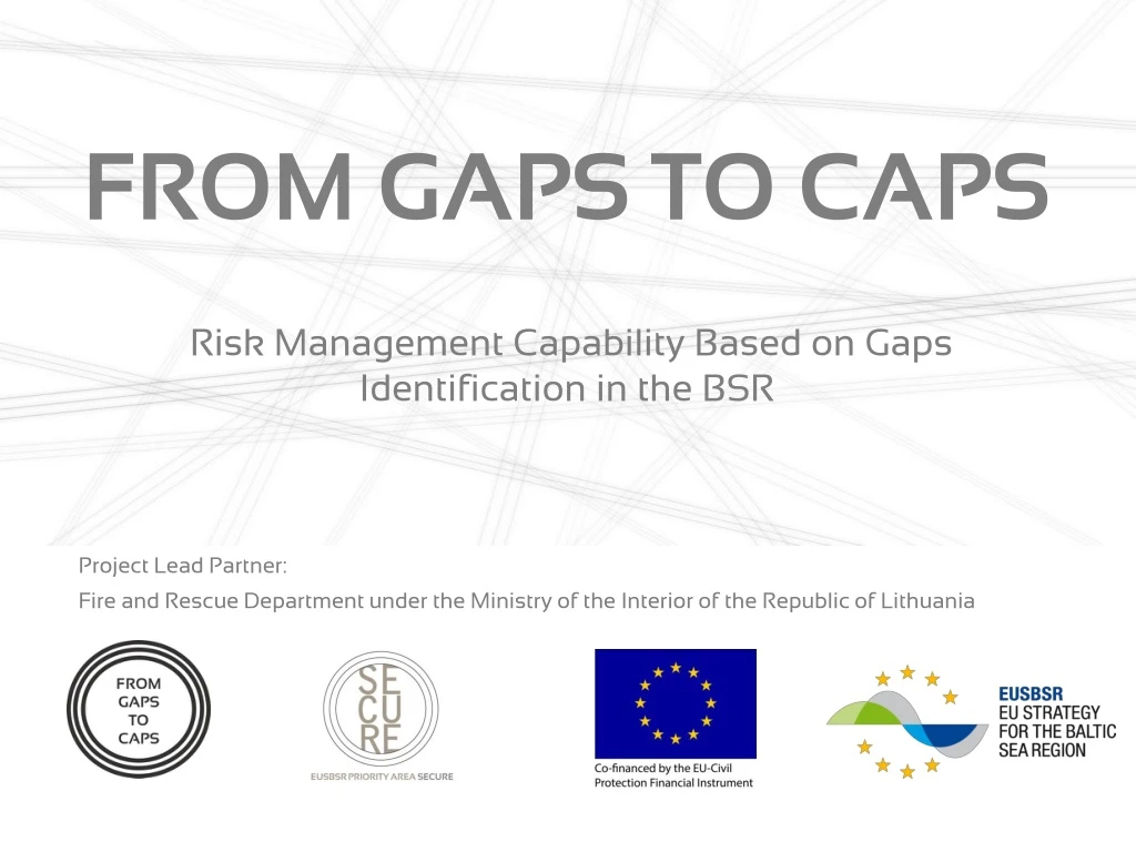 from gaps to caps risk management capability